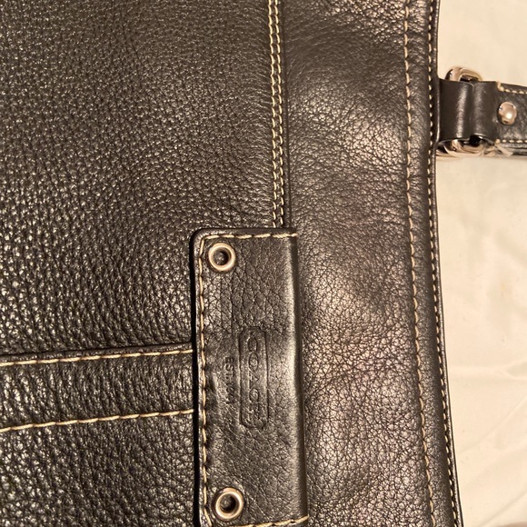 Coach Hamilton Pebbled Lunch Tote Purse - Picture 4 of 7